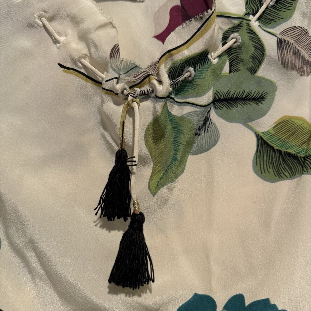 Anthropologie Postmark Arcadie Silk Dress Boho Y2K Size 10 - Picture 5 of 8